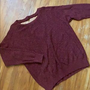 Sweater with cut out
